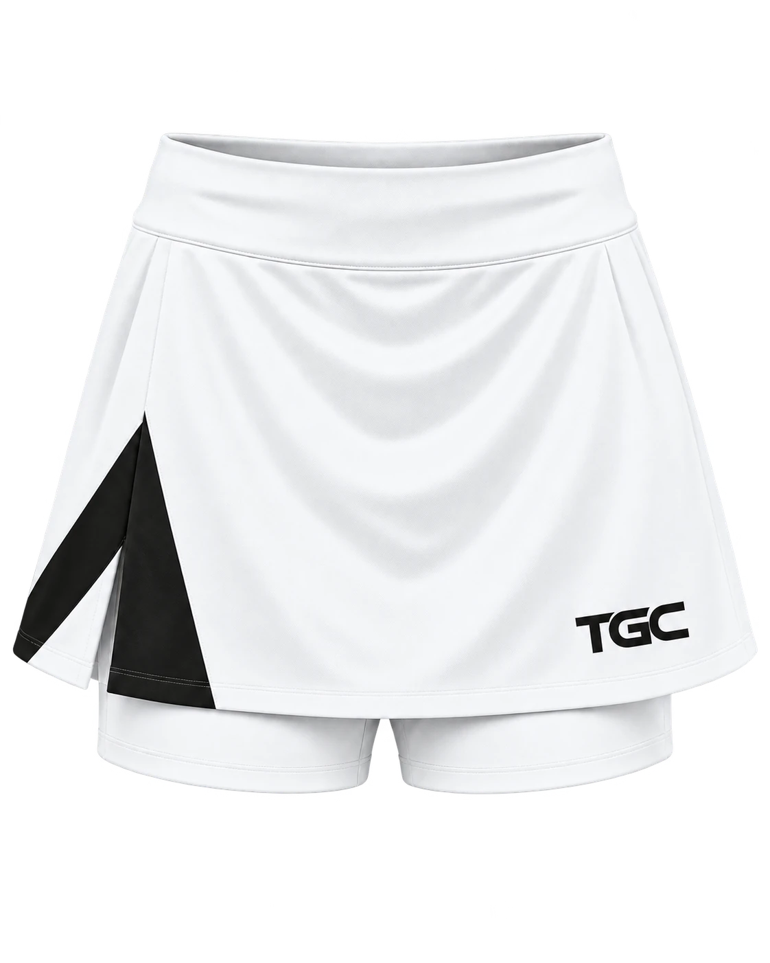 Club Court Skort in White / Black, front